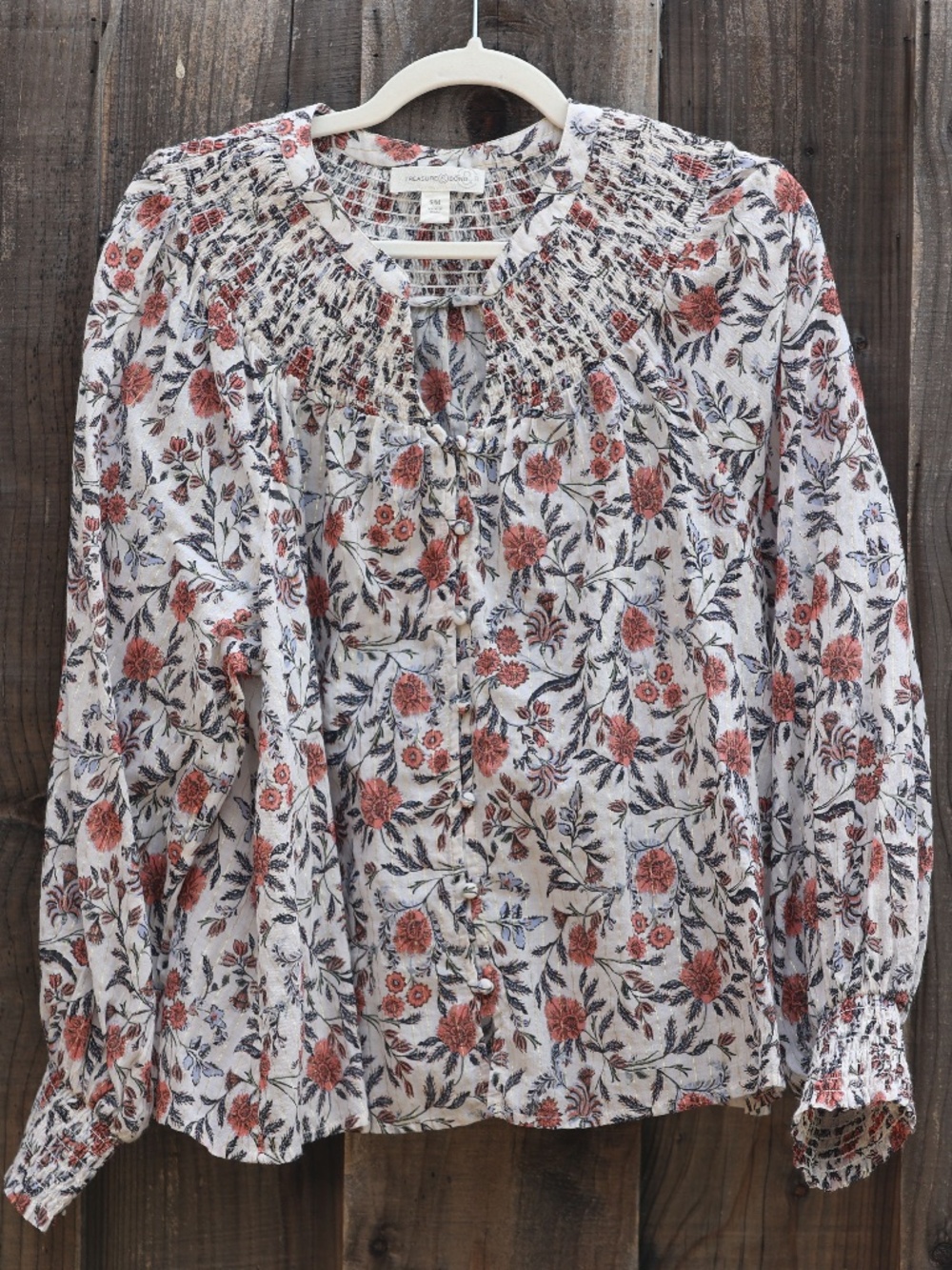 TREASURE AND BOND Floral Print Top